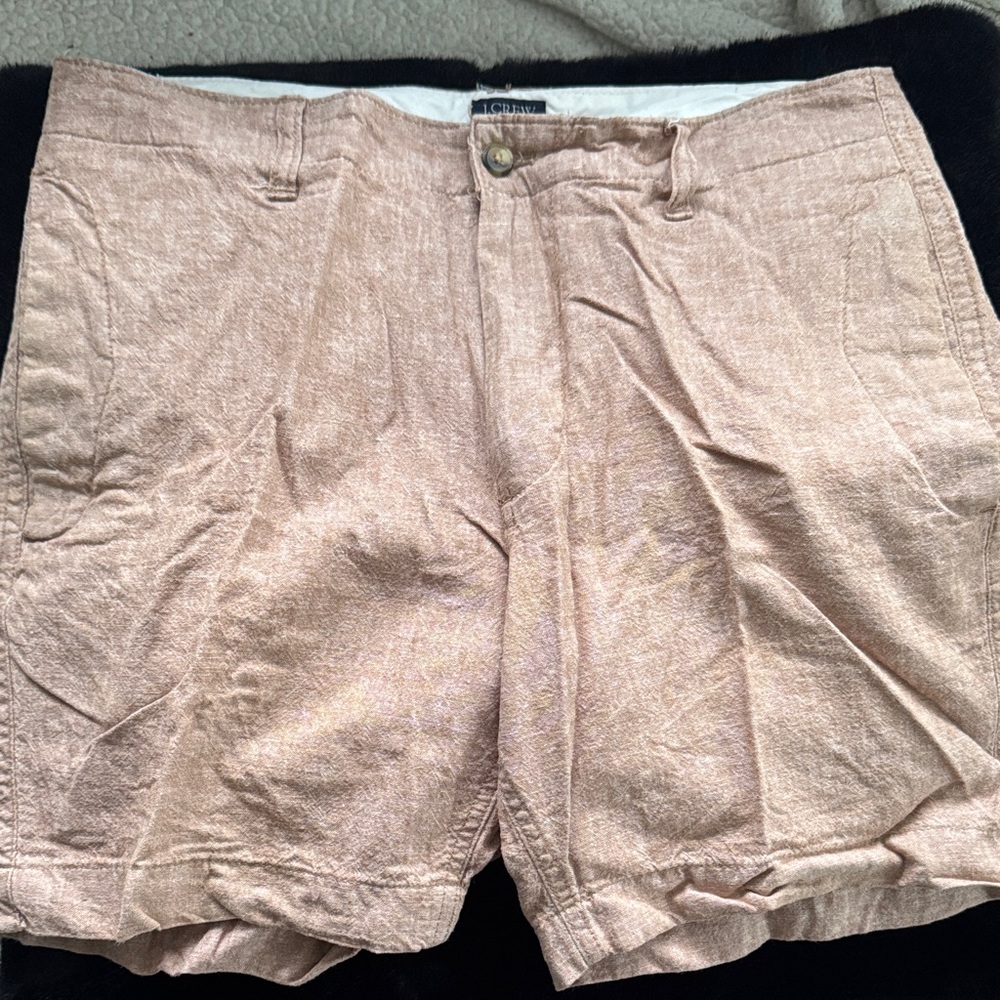 J. Crew Men's Beige Flat Front Shorts